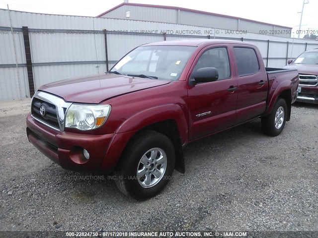 3TMJU62N86M016389 - 2006 TOYOTA TACOMA DOUBLE CAB PRERUNNER RED photo 2