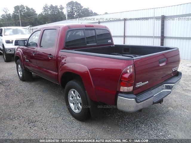 3TMJU62N86M016389 - 2006 TOYOTA TACOMA DOUBLE CAB PRERUNNER RED photo 3