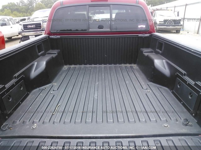 3TMJU62N86M016389 - 2006 TOYOTA TACOMA DOUBLE CAB PRERUNNER RED photo 8