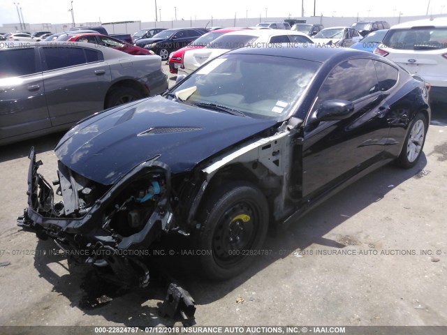 KMHHT6KD8DU109152 - 2013 HYUNDAI GENESIS COUPE 2.0T BLACK photo 2