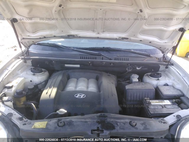 KM8SC13D95U879949 - 2005 HYUNDAI SANTA FE GLS/LX SILVER photo 10