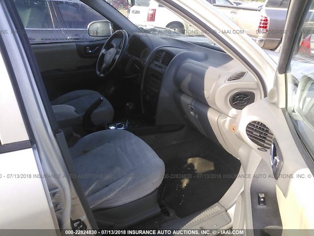 KM8SC13D95U879949 - 2005 HYUNDAI SANTA FE GLS/LX SILVER photo 5