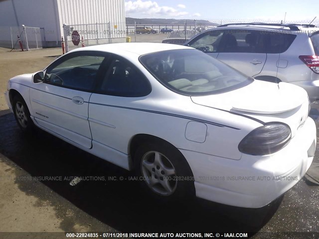 1G2WP12K9VF266619 - 1997 PONTIAC GRAND PRIX GT WHITE photo 3