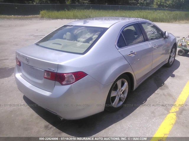 JH4CU2F60CC019237 - 2012 ACURA TSX TECH SILVER photo 4