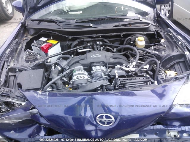 JF1ZNAA17G8708589 - 2016 TOYOTA SCION FR-S BLUE photo 10