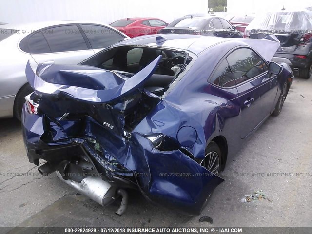 JF1ZNAA17G8708589 - 2016 TOYOTA SCION FR-S BLUE photo 4