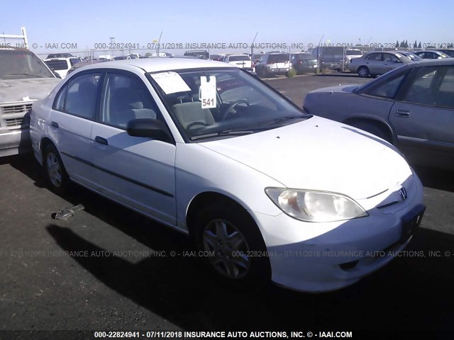 2HGES16364H570272 - 2004 HONDA CIVIC DX VP WHITE photo 1