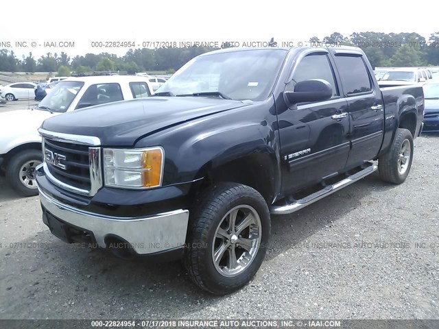 3GTEC13J88G296867 - 2008 GMC SIERRA C1500 BLACK photo 2