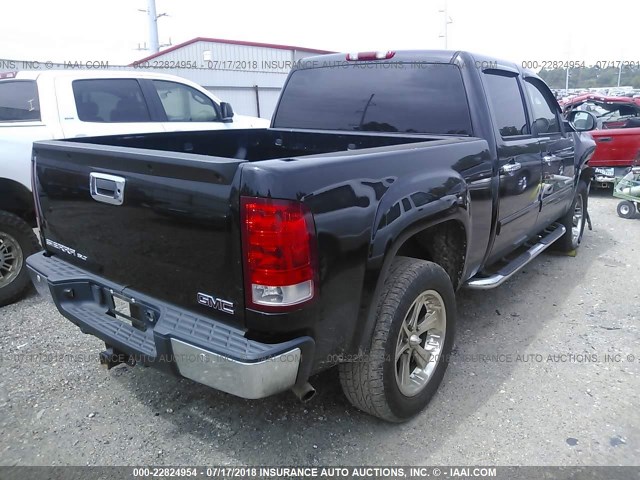 3GTEC13J88G296867 - 2008 GMC SIERRA C1500 BLACK photo 4