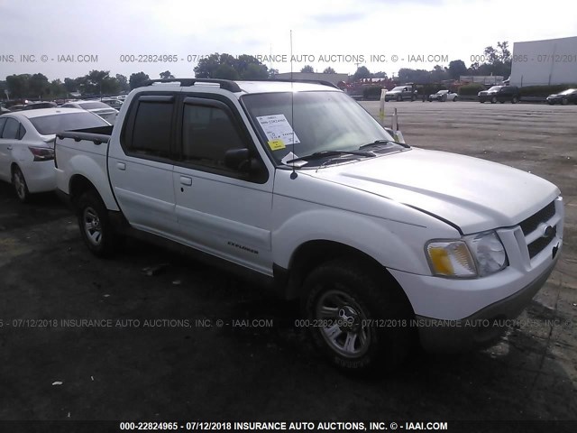 1FMZU67E01UA77182 - 2001 FORD EXPLORER SPORT TR  WHITE photo 1