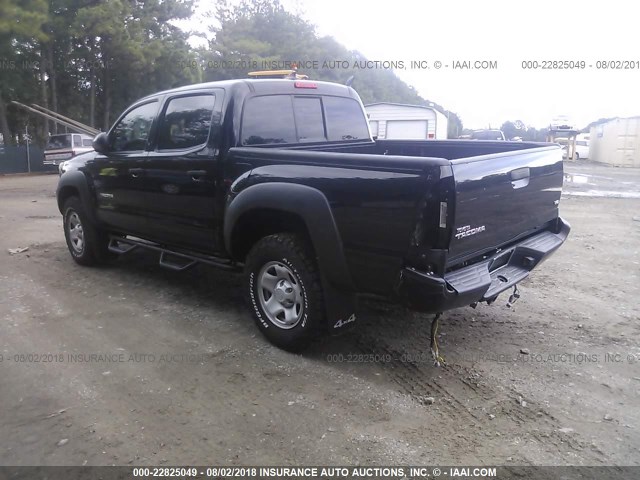 5TFLU4EN4CX044754 - 2012 TOYOTA TACOMA DOUBLE CAB BLACK photo 3