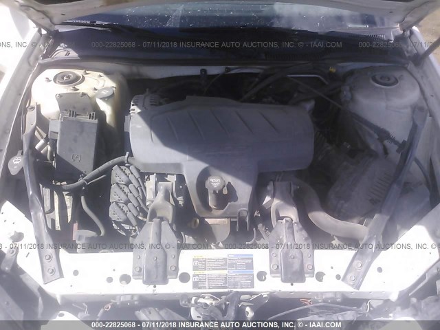 2G2WP552371158512 - 2007 PONTIAC GRAND PRIX WHITE photo 10