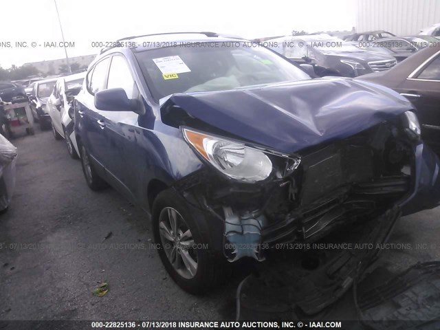 KM8JUCACXBU257368 - 2011 HYUNDAI TUCSON GLS/LIMITED ლურჯი ფოტო 1