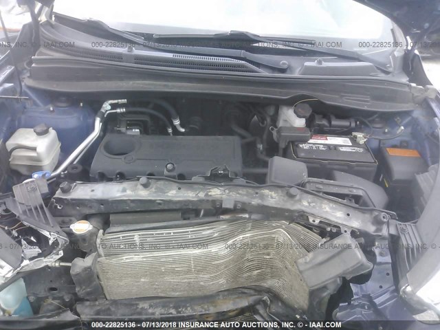 KM8JUCACXBU257368 - 2011 HYUNDAI TUCSON GLS/LIMITED ლურჯი ფოტო 10