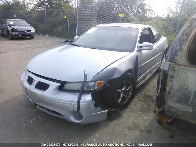 1G2WP12K22F103872 - 2002 PONTIAC GRAND PRIX GT SILVER photo 2