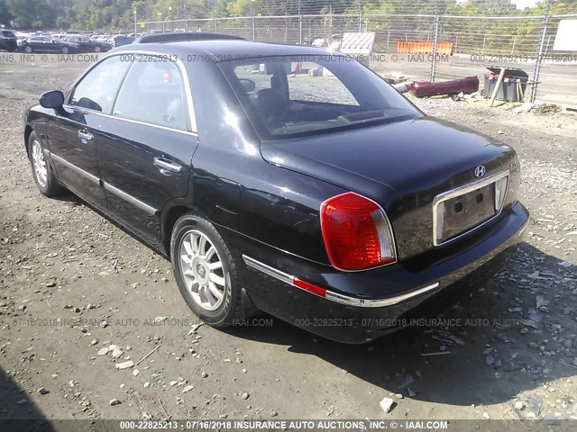 KMHFU45E05A420719 - 2005 HYUNDAI XG 350 BLACK photo 3