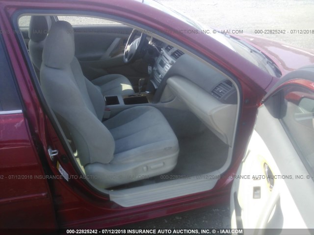 4T1BE46K07U194523 - 2007 TOYOTA CAMRY NEW GENERAT CE/LE/XLE/SE RED photo 5