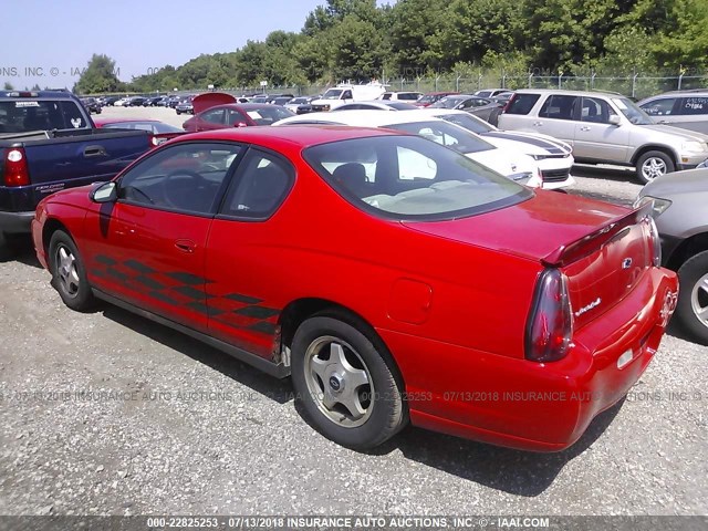 2G1WW12E659233426 - 2005 CHEVROLET MONTE CARLO LS RED photo 3