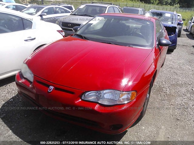 2G1WW12E659233426 - 2005 CHEVROLET MONTE CARLO LS RED photo 6