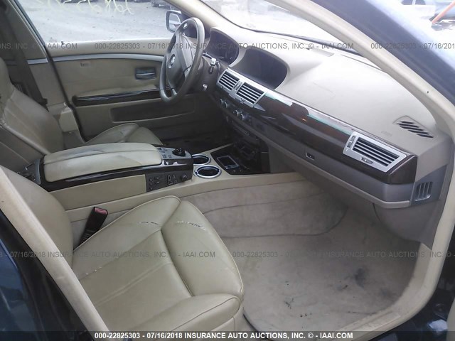 WBAHL83526DT01125 - 2006 BMW 750 I BLACK photo 5