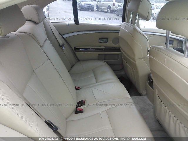 WBAHL83526DT01125 - 2006 BMW 750 I BLACK photo 8