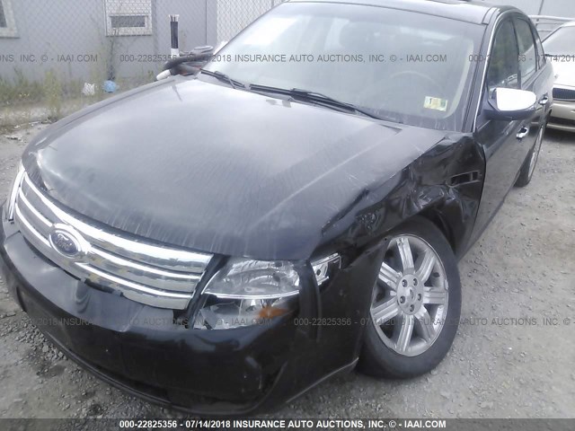 1FAHP25W08G143577 - 2008 FORD TAURUS LIMITED BLACK photo 6