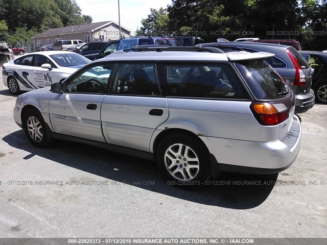 4S3BH675X47626383 - 2004 SUBARU LEGACY OUTBACK AWP 银色 照片 3