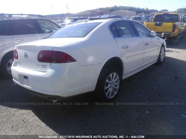 1G4HC5EM4BU117879 - 2011 BUICK LUCERNE CXL WHITE photo 4