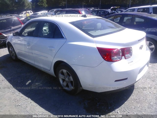 1G11B5SAXDF125164 - 2013 CHEVROLET MALIBU LS WHITE photo 3