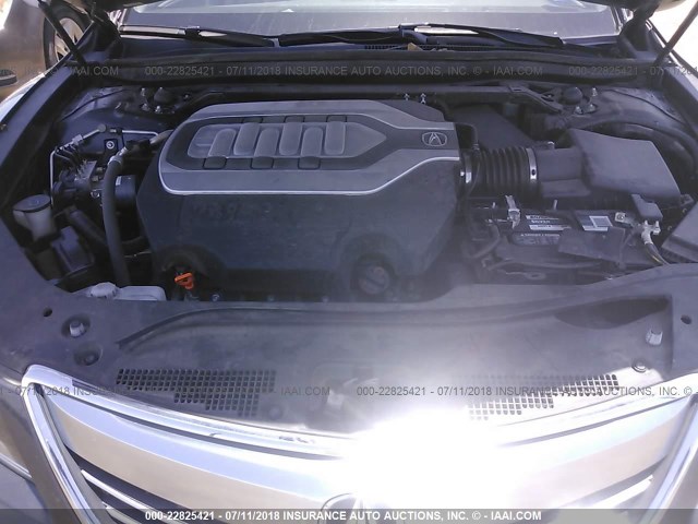 JH4KC1F94EC002799 - 2014 ACURA RLX ADVANCE ნაცრისფერი ფოტო 10