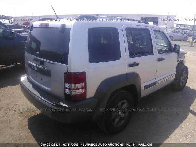 1J4PN3GK7BW578339 - 2011 JEEP LIBERTY RENEGADE SILVER photo 4