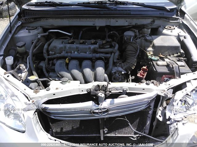 JTDBR32E730023966 - 2003 TOYOTA COROLLA CE/LE SILVER photo 10