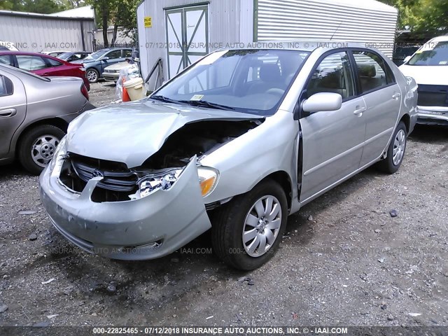 JTDBR32E730023966 - 2003 TOYOTA COROLLA CE/LE SILVER photo 2