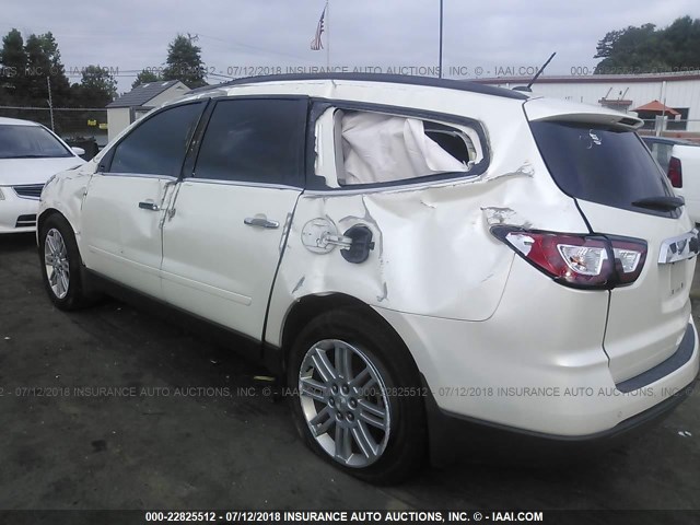 1GNKRGKD4FJ268633 - 2015 CHEVROLET TRAVERSE LT WHITE photo 6