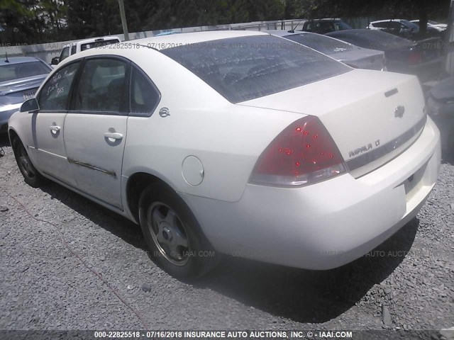 2G1WT55K179213444 - 2007 CHEVROLET IMPALA LT WHITE photo 3