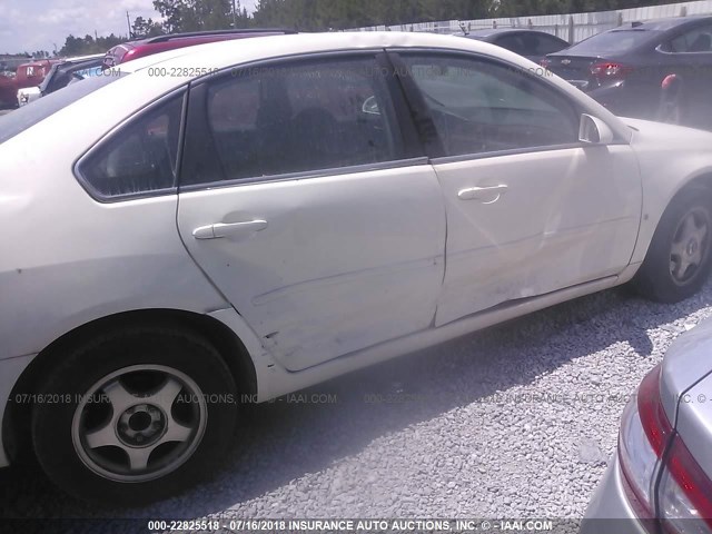 2G1WT55K179213444 - 2007 CHEVROLET IMPALA LT WHITE photo 6