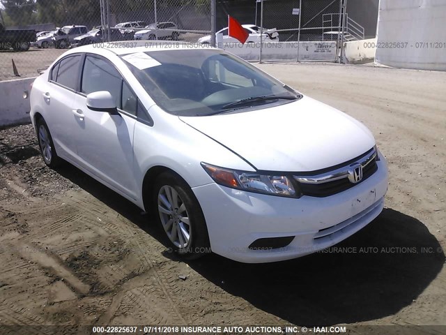 2HGFB2F9XCH307957 - 2012 HONDA CIVIC EXL თეთრი ფოტო 1