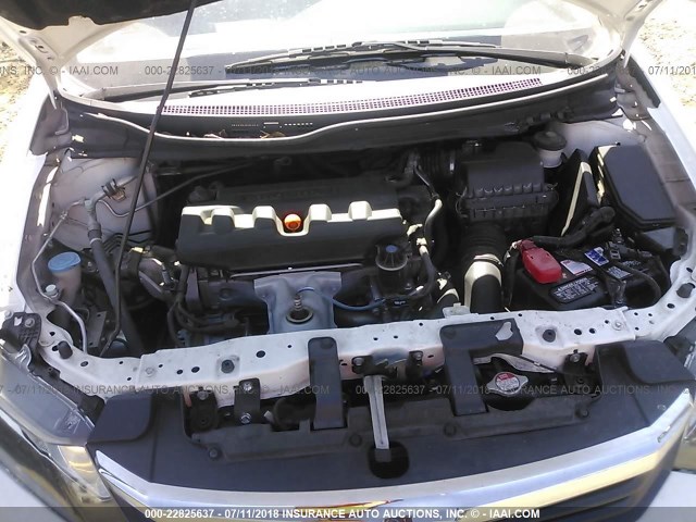2HGFB2F9XCH307957 - 2012 HONDA CIVIC EXL თეთრი ფოტო 10