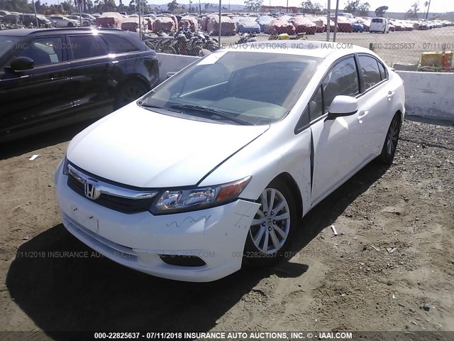 2HGFB2F9XCH307957 - 2012 HONDA CIVIC EXL თეთრი ფოტო 2