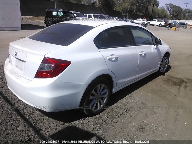 2HGFB2F9XCH307957 - 2012 HONDA CIVIC EXL თეთრი ფოტო 4