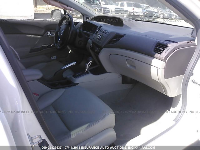 2HGFB2F9XCH307957 - 2012 HONDA CIVIC EXL თეთრი ფოტო 5