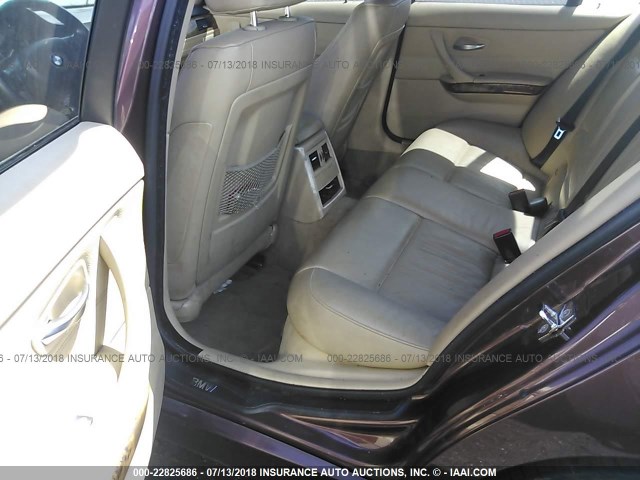 WBAVB17576NK40517 - 2006 BMW 325 I AUTOMATIC MAROON photo 8