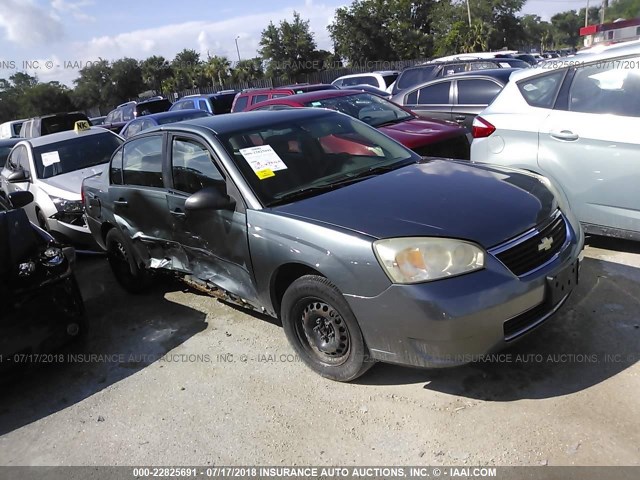 1G1ZS51F06F102060 - 2006 CHEVROLET MALIBU LS GRAY photo 1