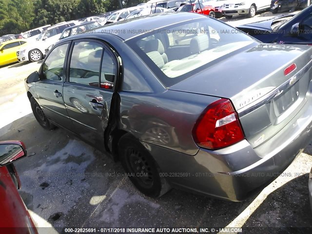 1G1ZS51F06F102060 - 2006 CHEVROLET MALIBU LS GRAY photo 3