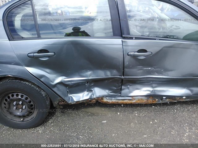 1G1ZS51F06F102060 - 2006 CHEVROLET MALIBU LS GRAY photo 6