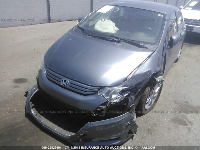 JHMZE2H79BS000705 - 2011 HONDA INSIGHT EX GRAY photo 6