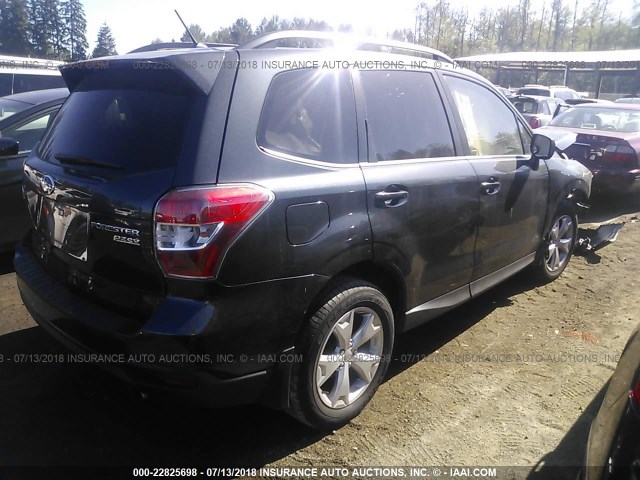 JF2SJAHC5FH445078 - 2015 SUBARU FORESTER 2.5I LIMITED GRAY photo 4