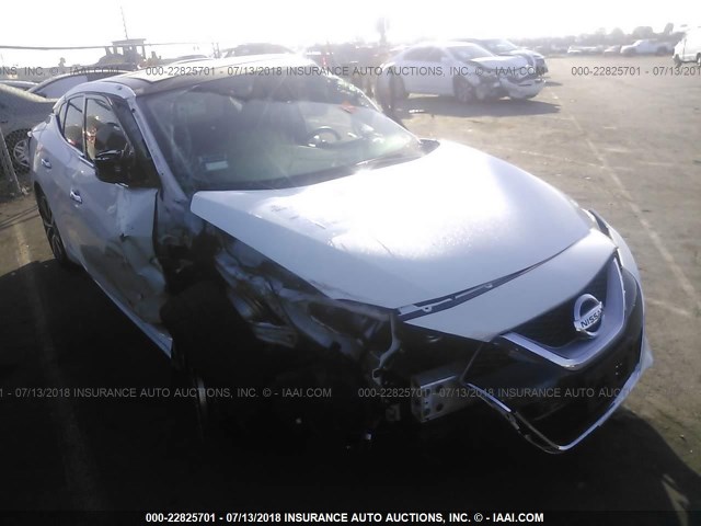 1N4AA6AP3HC450399 - 2017 NISSAN MAXIMA 3.5S/SV/SL/SR/PLAT WHITE photo 1