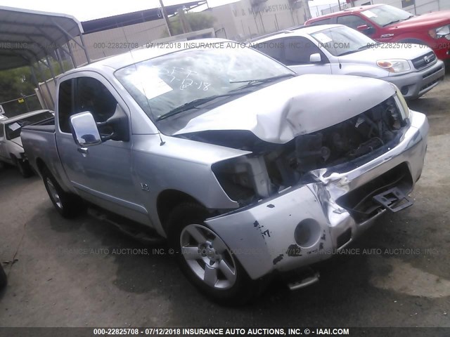 1N6AA06A54N537129 - 2004 NISSAN TITAN XE/SE/LE 银色 照片 1