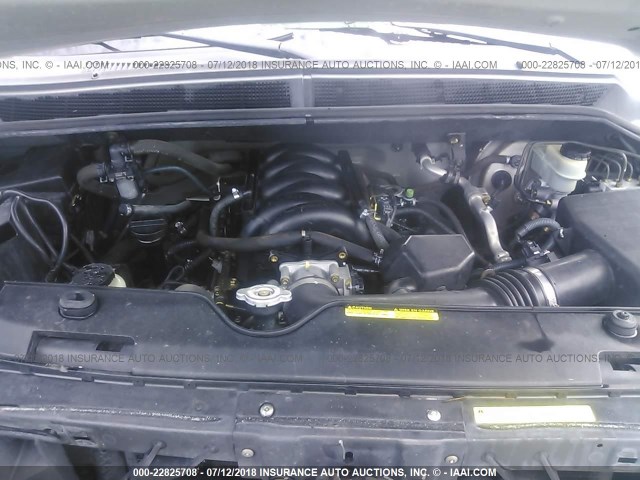 1N6AA06A54N537129 - 2004 NISSAN TITAN XE/SE/LE 银色 照片 10